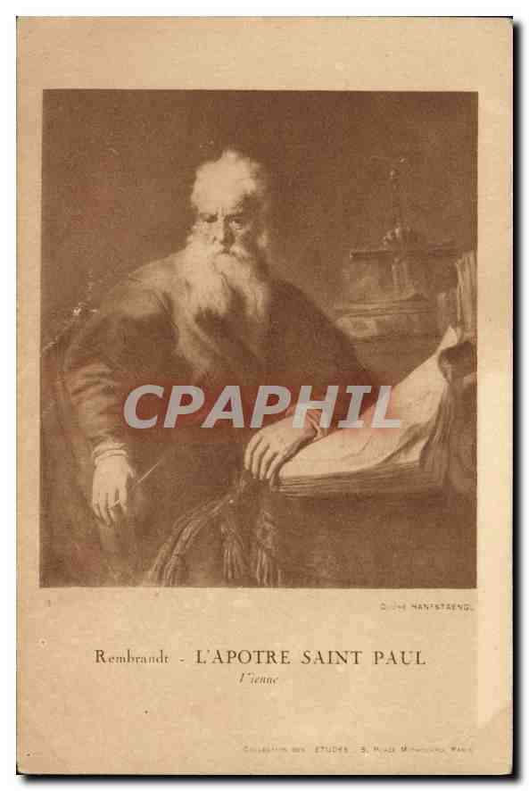 CPA Rembrandt L'Apotre Saint Paul 