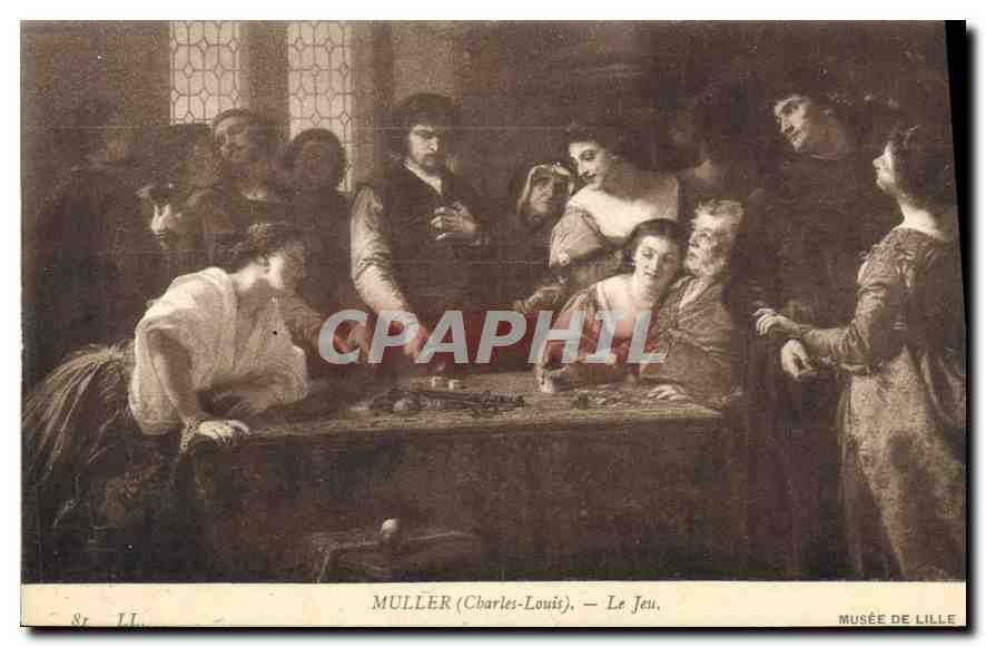 CPA Muller Charles Louis Le Jeu Musee de Lille
