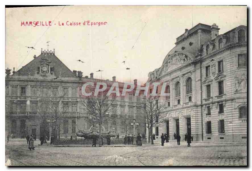 CPA Marseille La Caisse d'Epargne 