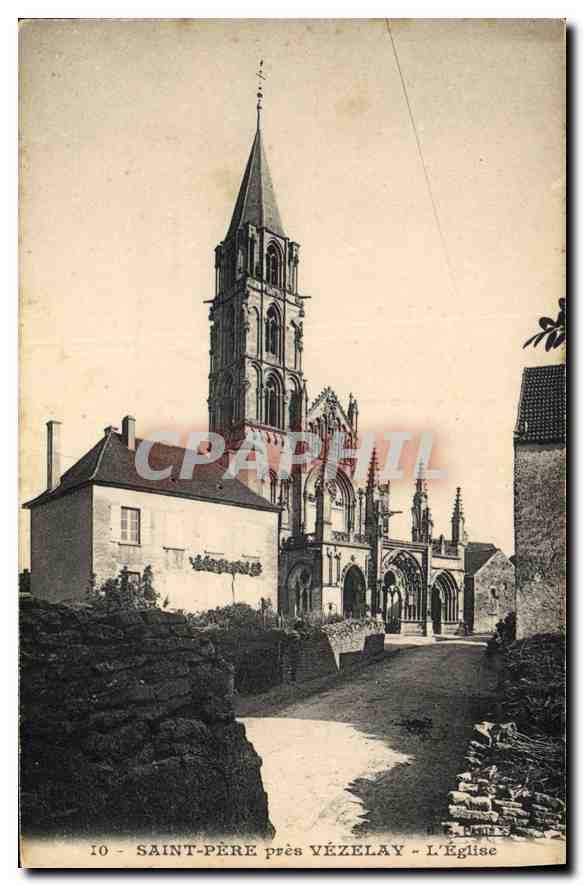 CPA Saint Pere pres Vezelay L'Eglise 