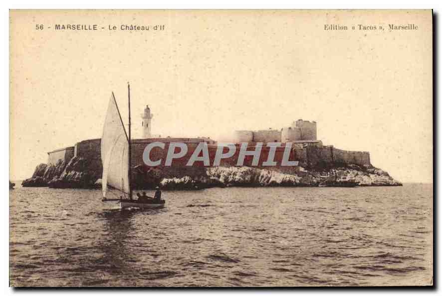 CPA Marseille Le Chateau d'If Bateau