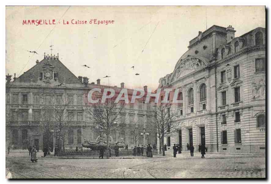 CPA Marseille La Caisse d'Epargne 