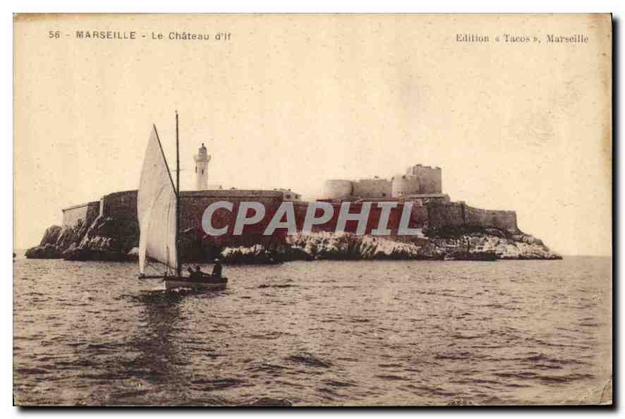 CPA Marseille Le Chateau d'If Bateau
