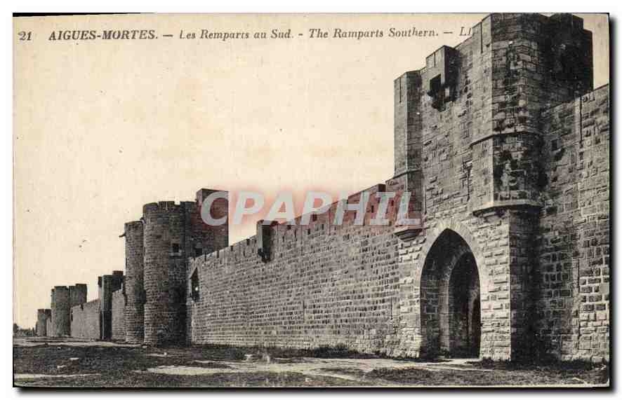CPA Aigues Mortes Les Remparts au Sud