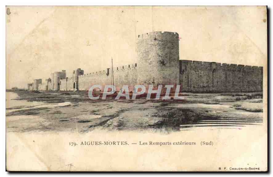 CPA Aigues Mortes Les Remparts exterieurs Sud