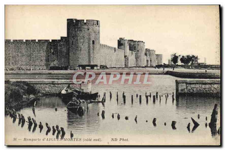CPA Remparts d'Aigues Mortes cote sud 