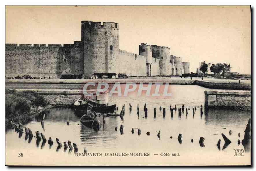 CPA Remparts d'Aigues Mortes Cote sud 