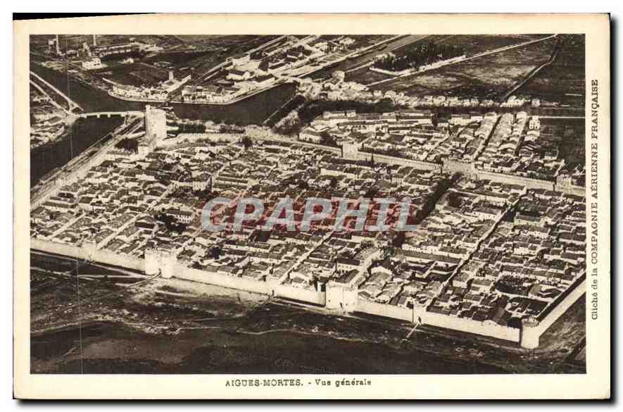 CPA Aigues Mortes Vue generale 