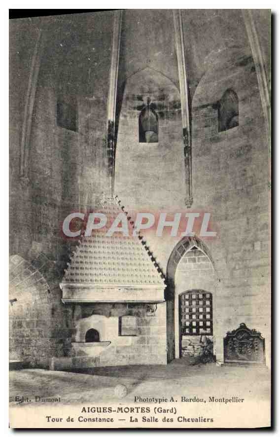 CPA Aigues Mortes Gard Tour de Constance La Salle des Chevaliers