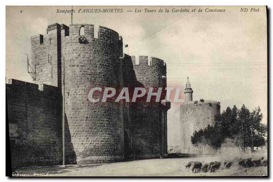 CPA Remparts d'Aigues Mortes Les Tours de la Gardette et de Constance 