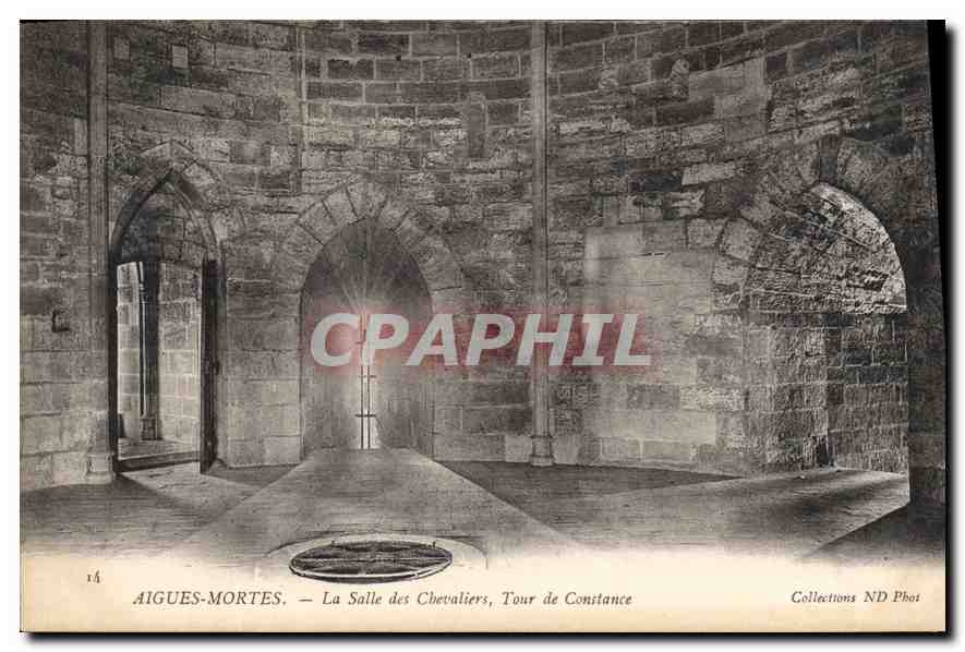 CPA Aigues Mortes La Salle des Chevaliers Tour de Constance 