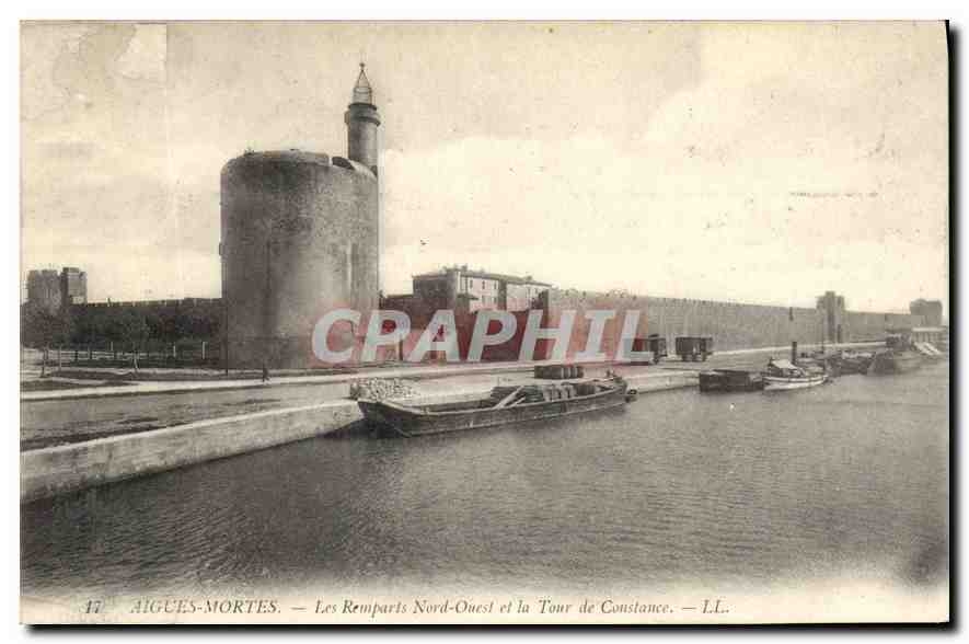 CPA Aigues Mortes Les Remparts Nord Ouest et la Tour de Constance 