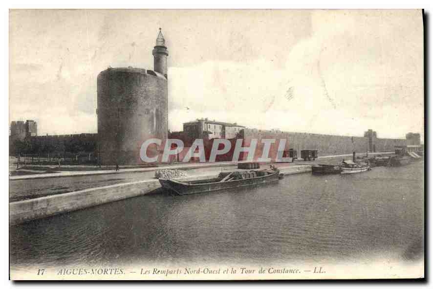 CPA Aigues Mortes Les Remparts Nord Ouest et la Tour de Constance 