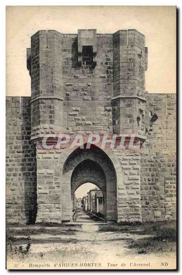 CPA Remparts d'Aigues Mortes Tour de l'Arsenal 