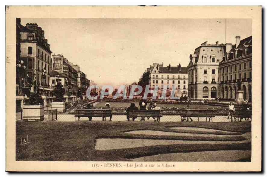 CPA Rennes Les Jardins sur la Vilaine 