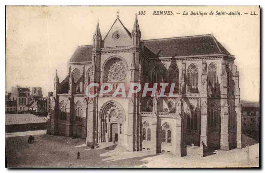 CPA Rennes La Basilique de Saint Aubin 