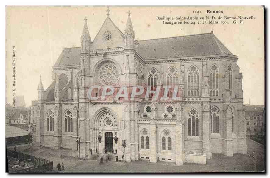 CPA Rennes Basilique Saint Aubin en ND de Bonne Nouvelle