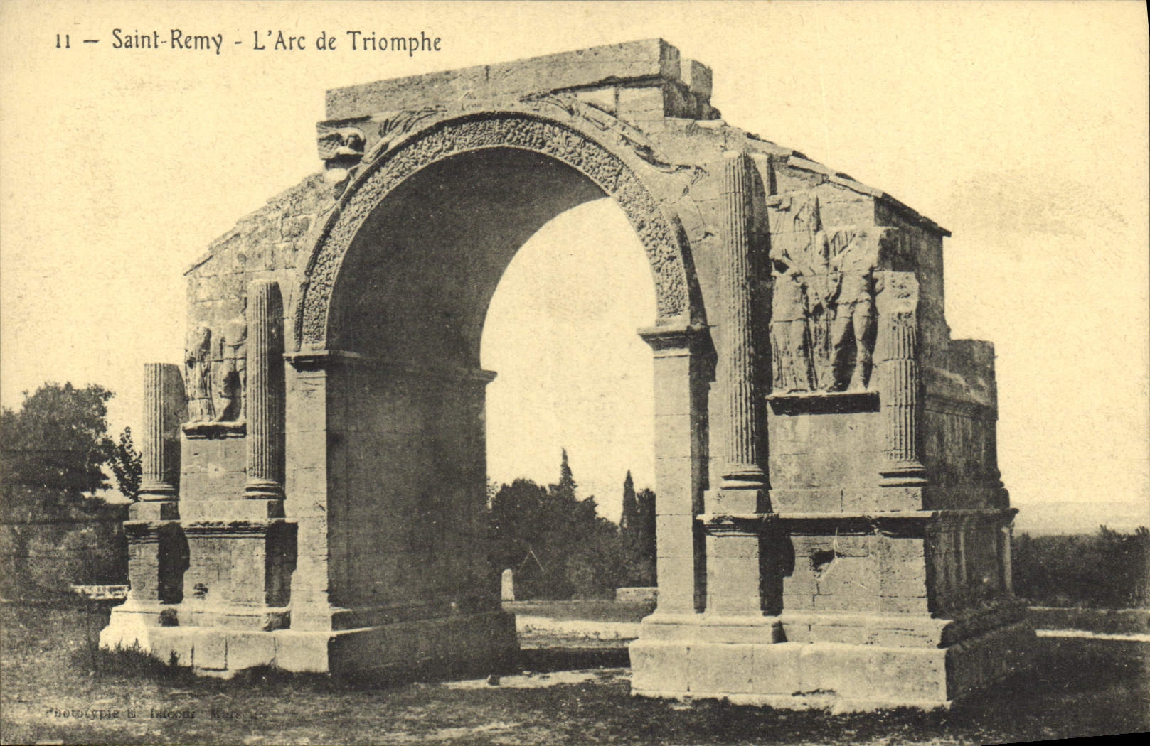 CPA Saint Remy l'Arc de Triomphe