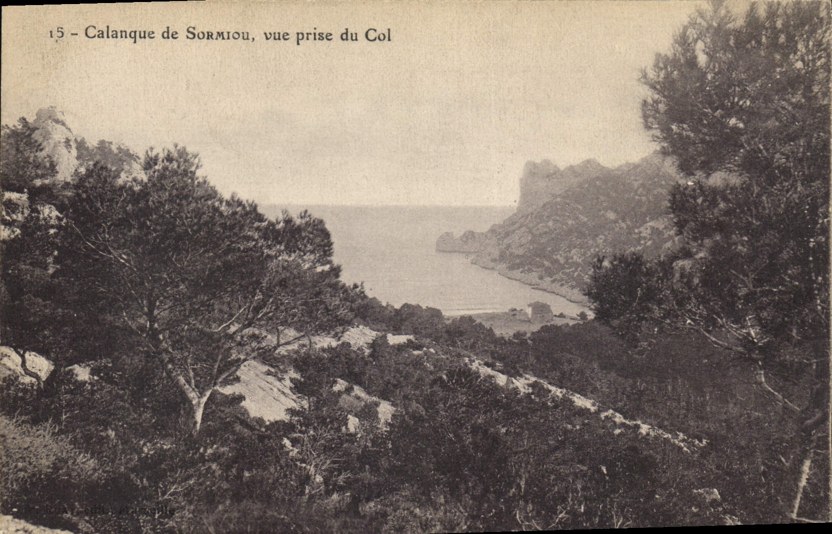 CPA Calanque de Sormiou vue prise du Col 