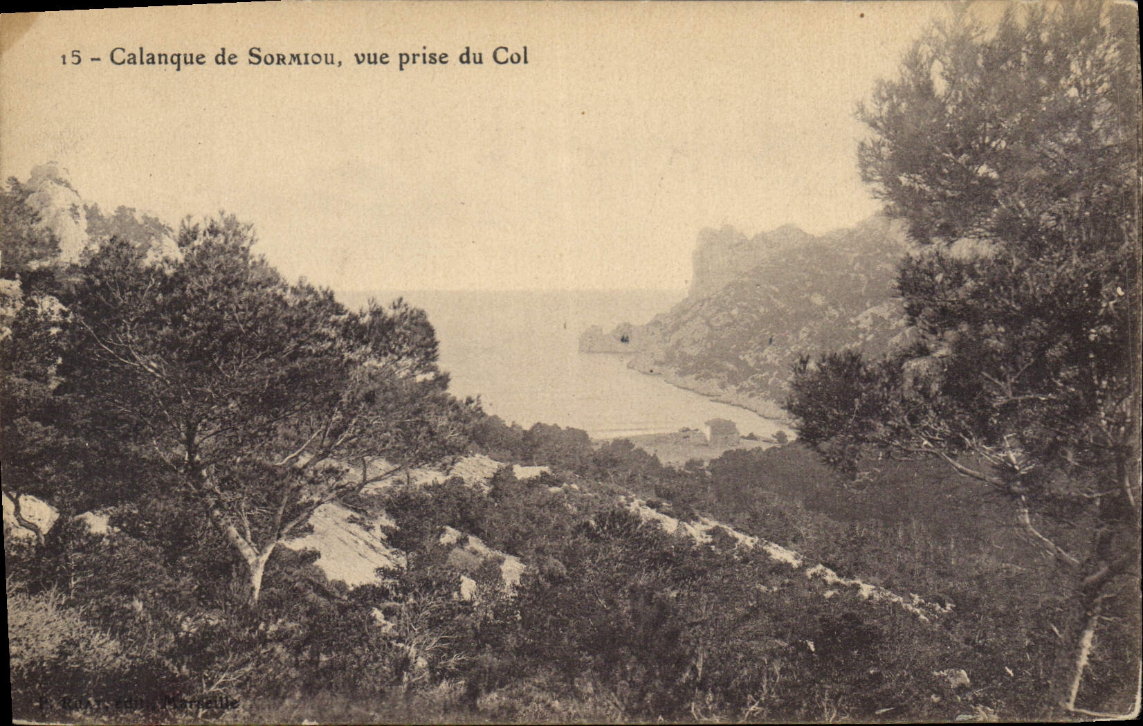 CPA Calanque de Sormiou vue prise du Col 