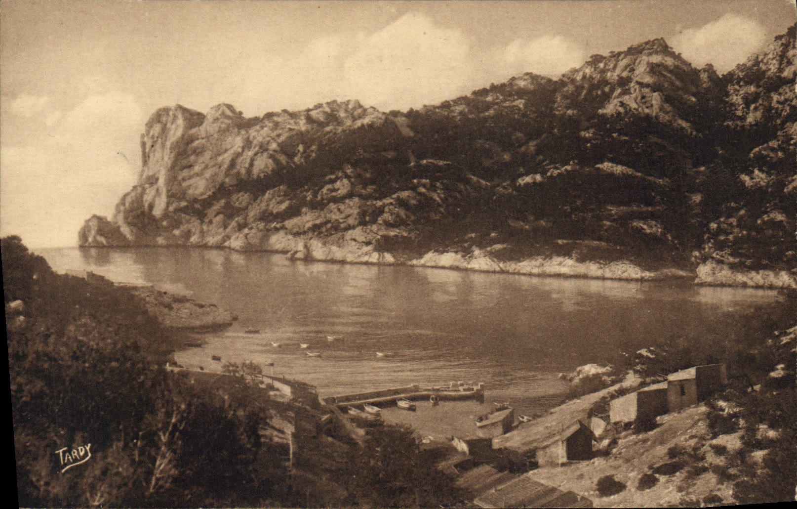 CPA Sites de Provence Littoral de Marseille Sormiou vue generale 