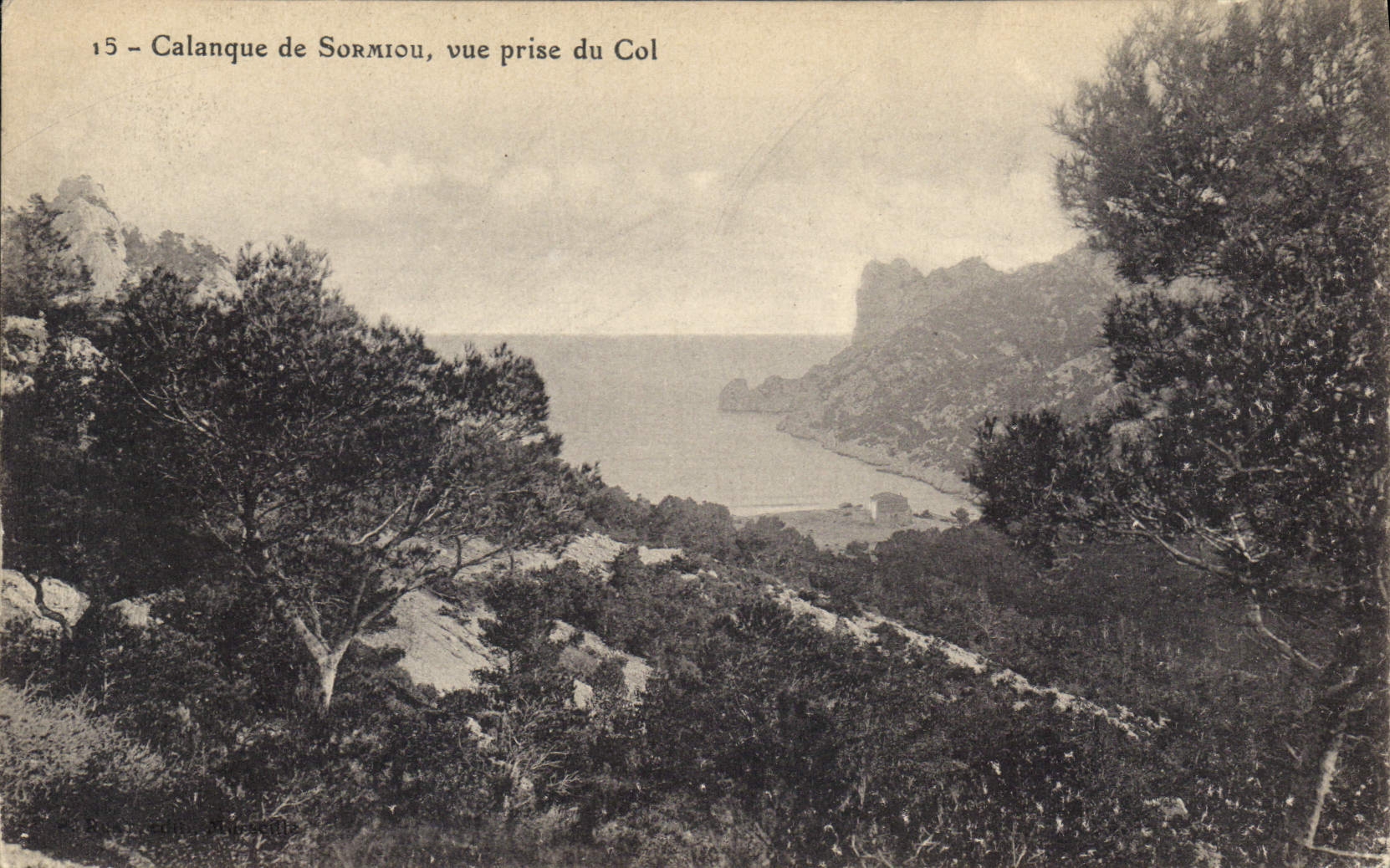 CPA Calanque de Sormiou vue prise du Col 