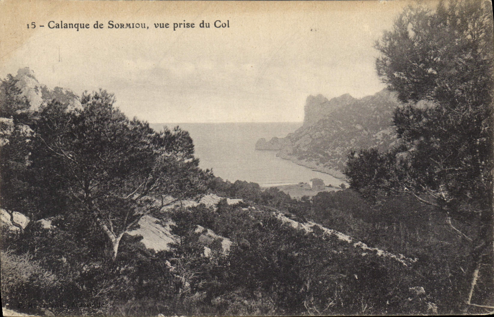 CPA Calanque de Sormiou vue prise du Col 