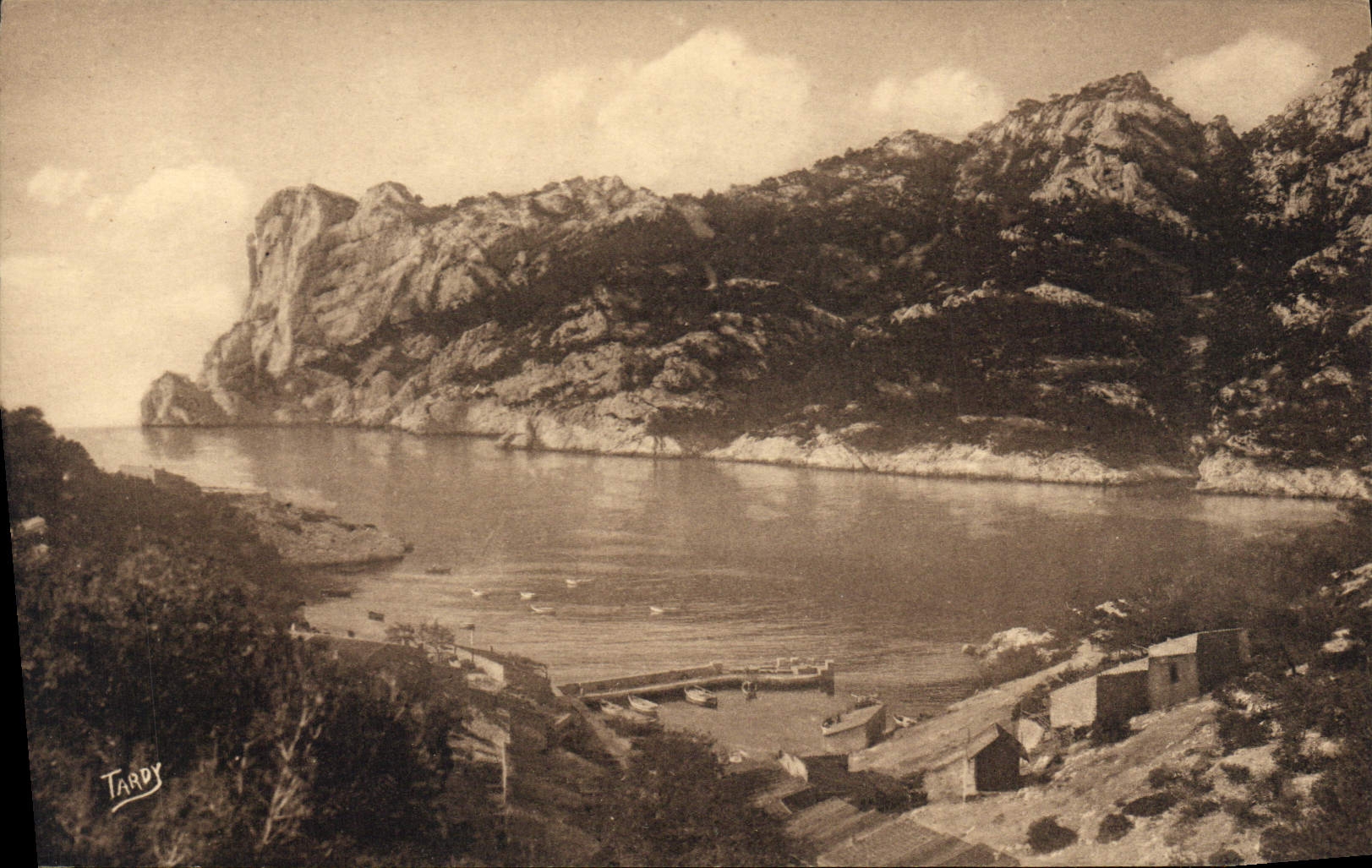 CPA Sites de Provence Littoral de Marseille Sormiou vue generale 