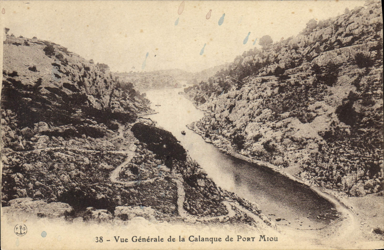 CPA Vue generale de la Calanque de Port Miou