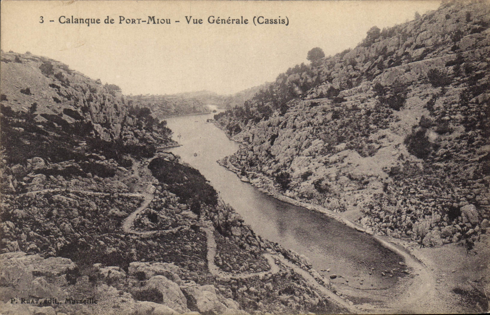 CPA Calanque de Port Miou vue generale Cassis 
