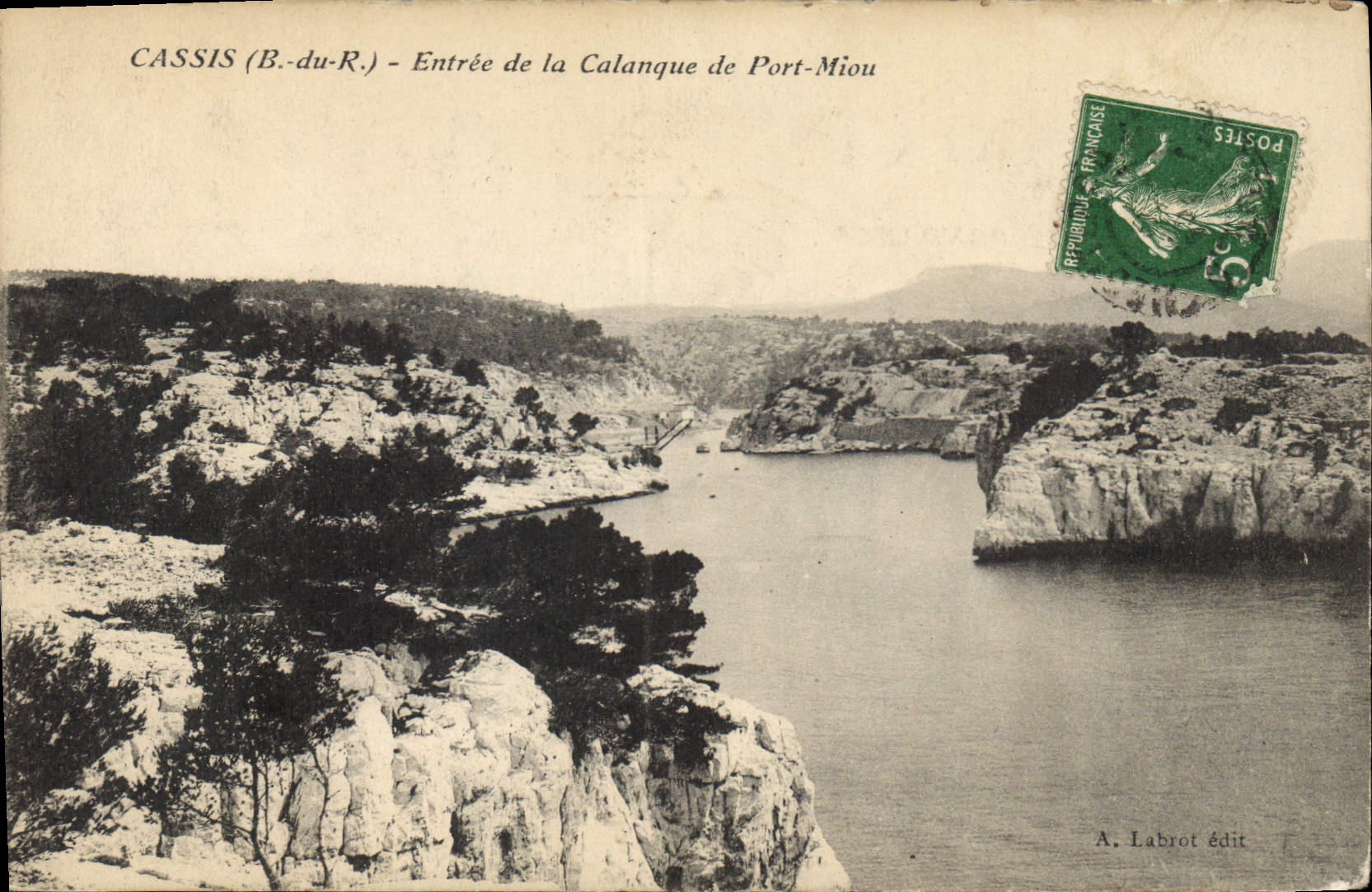 CPA Cassis B du R entree de la Calanque de Port Miou 