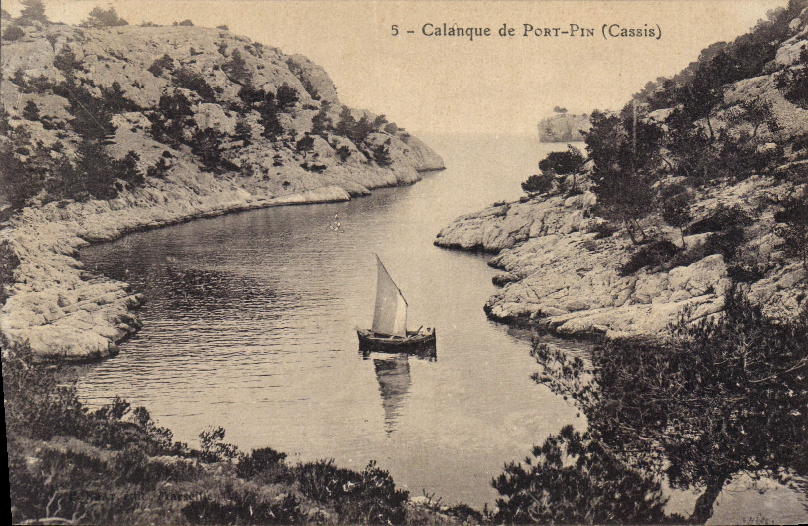 CPA Calanque de Port Pin Cassis 