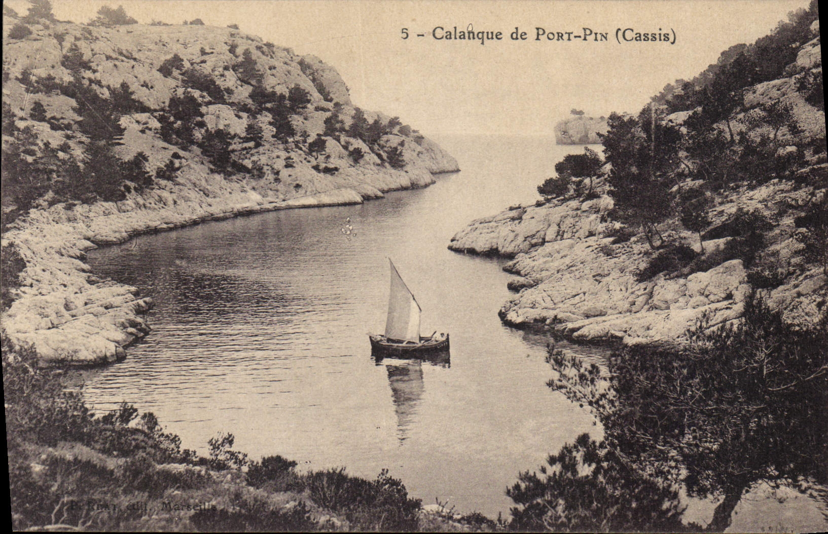 CPA Calanque de Port Pin Cassis 