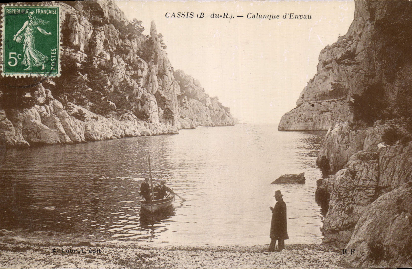 CPA Cassis B du R Calanque d'Envau 