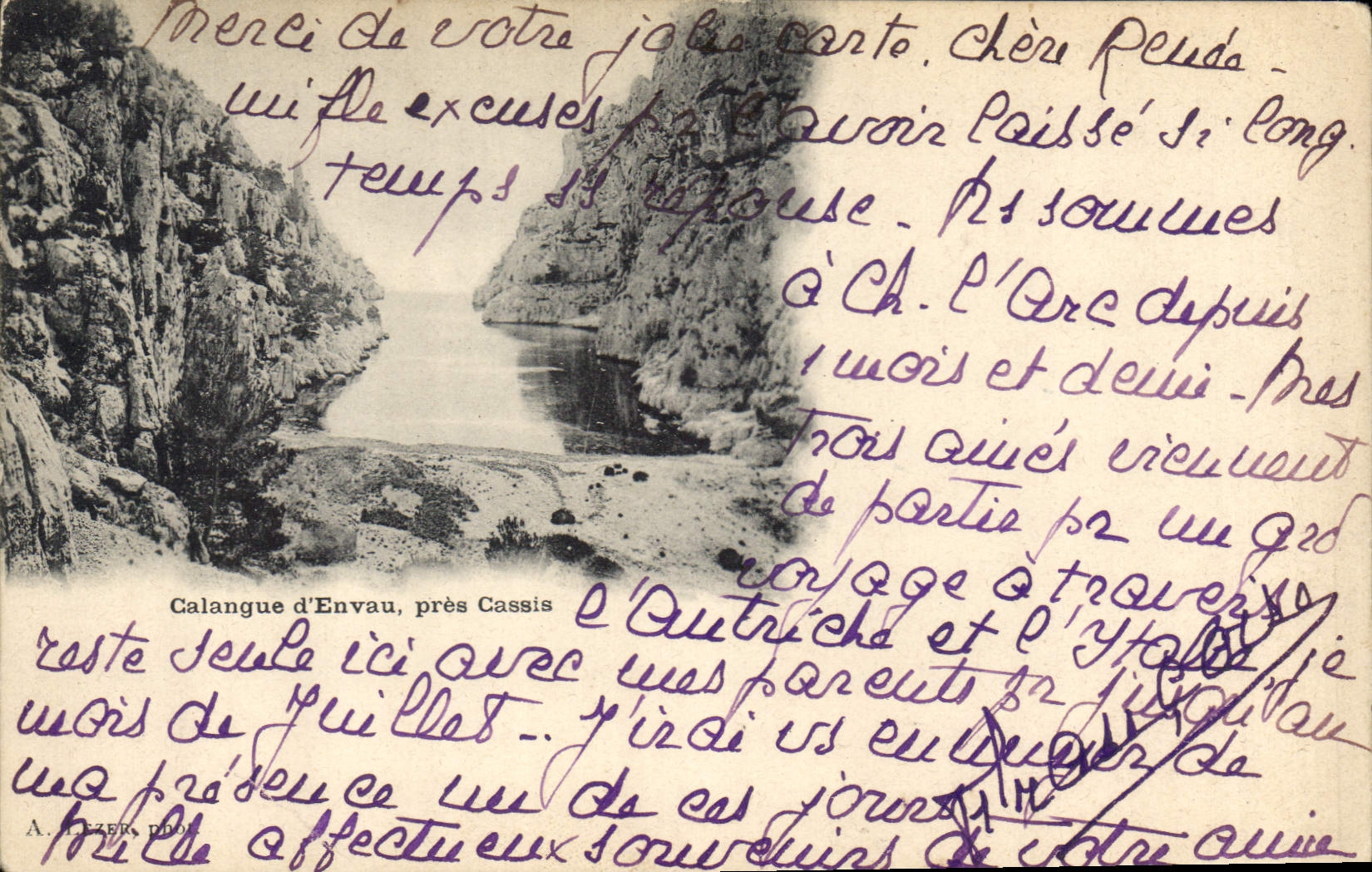 CPA Calanque d'Envau pres Cassis 