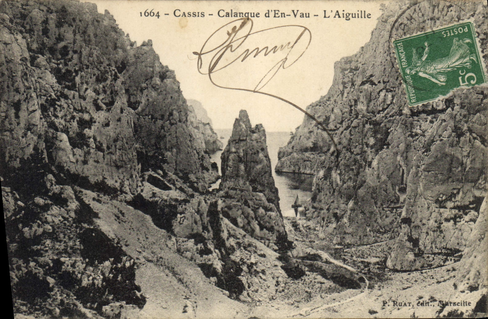CPA Cassis Calanque d'En Vau l'Aiguille 