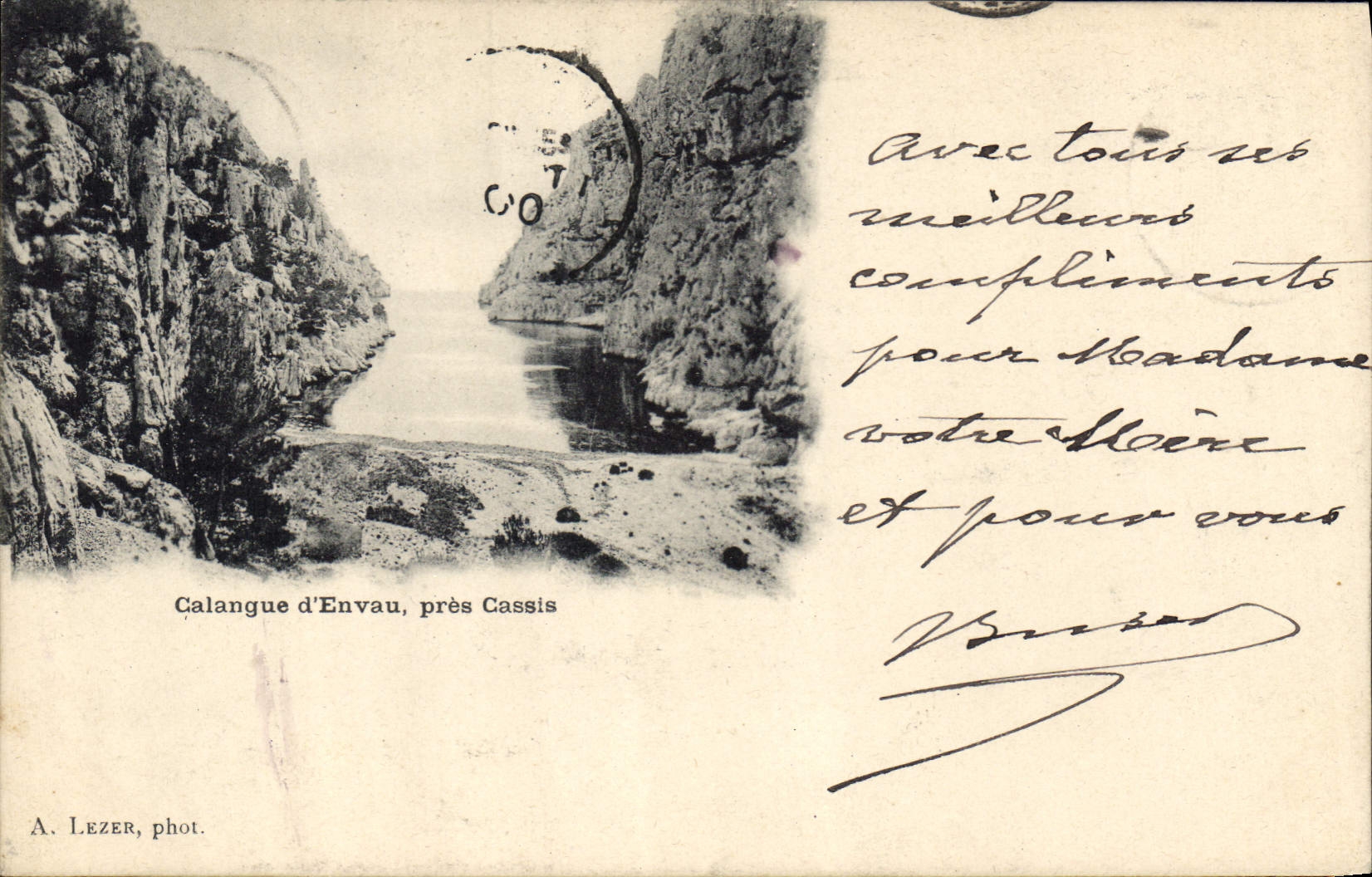 CPA Calanque d'Envau pres Cassis 