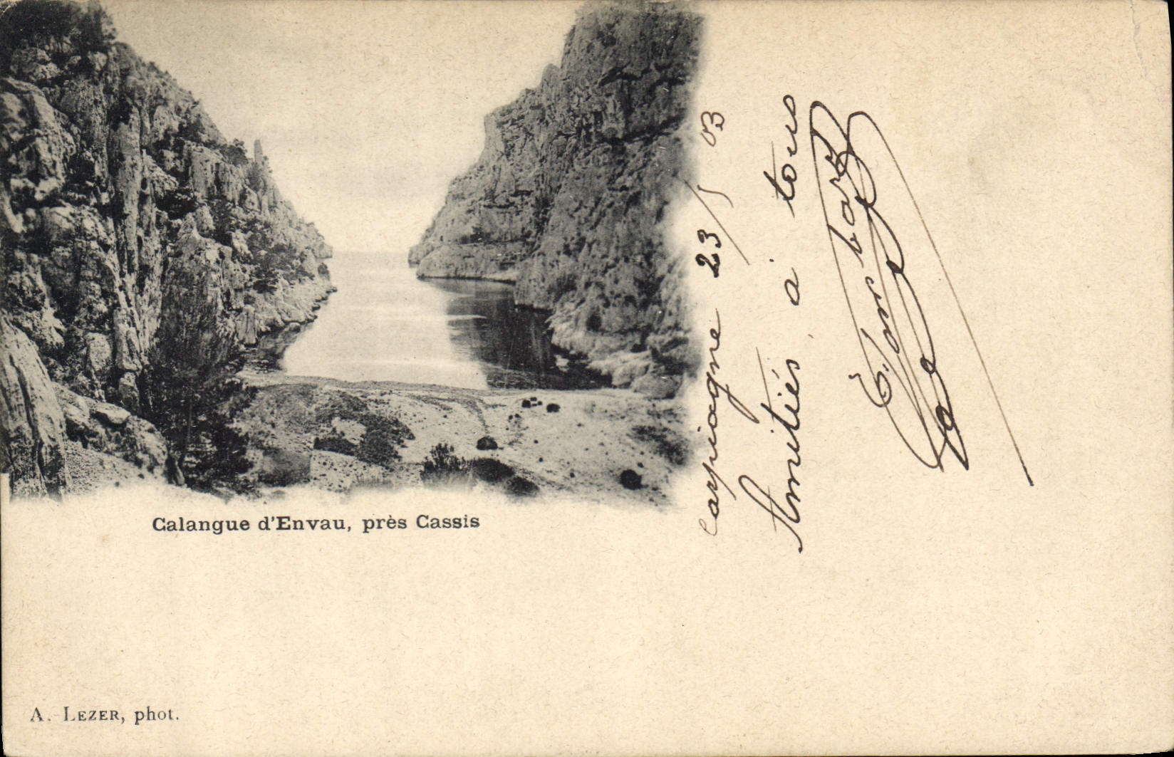 CPA Calanque d'Envau pres Cassis 