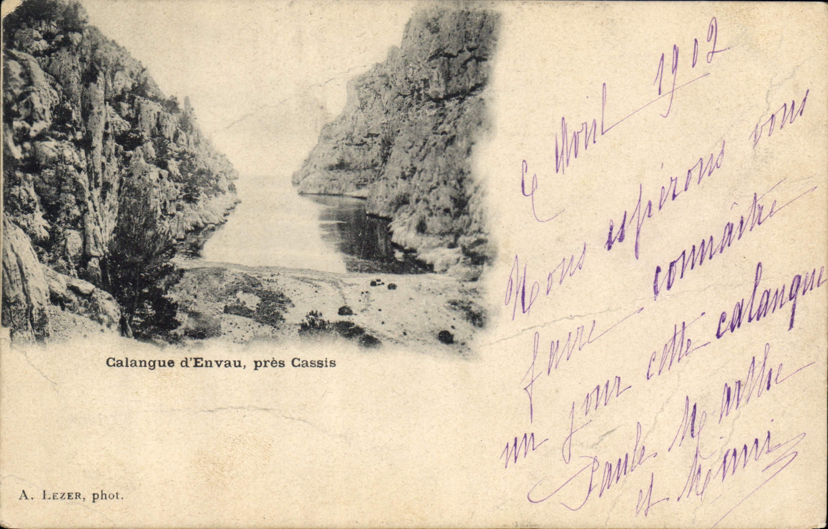 CPA Calanque d'Envau pres Cassis 
