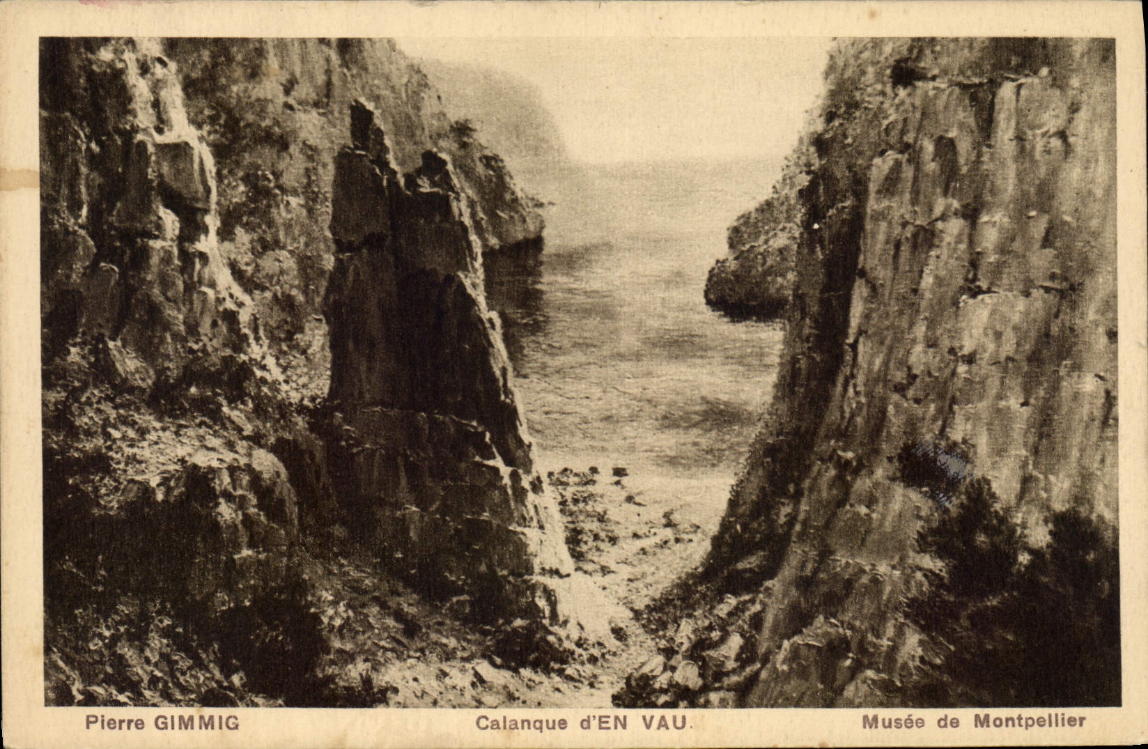 CPA Pierre Gimmig Calanque d'En Vau Musee de Montpellier