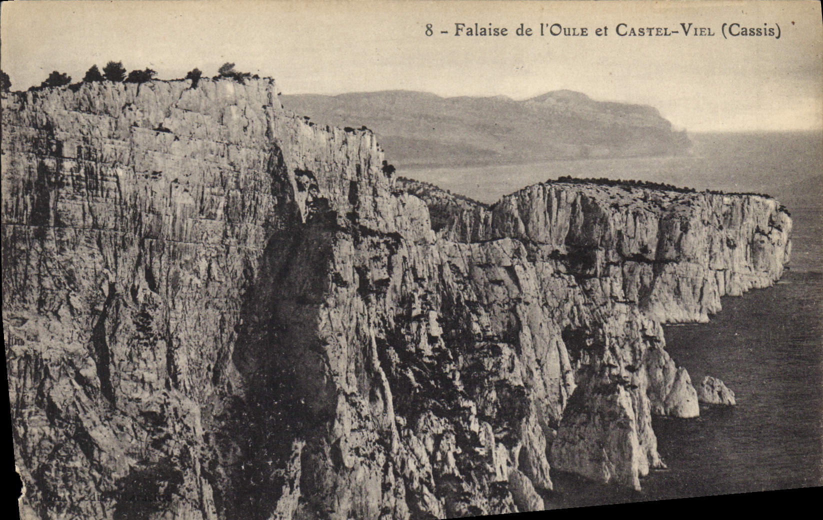 CPA Falaise de l'Oule et Castel Viel Cassis 