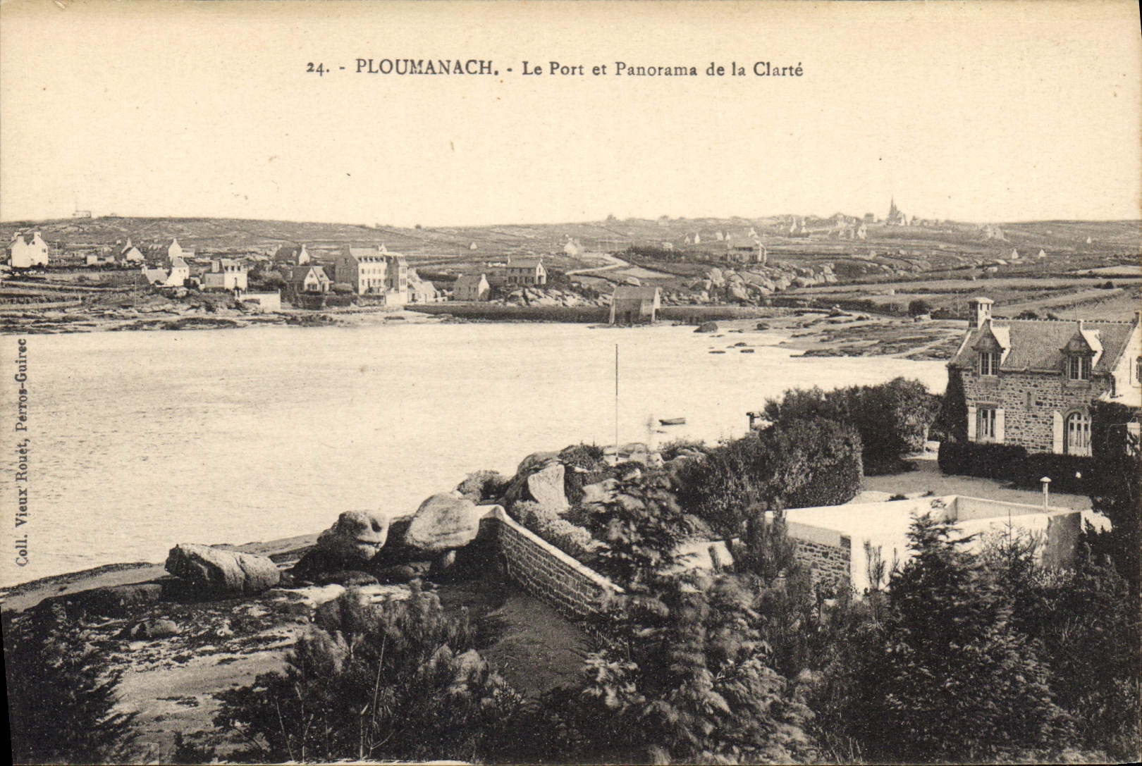 CPA Ploumanach le port et Panorama de la Clarte