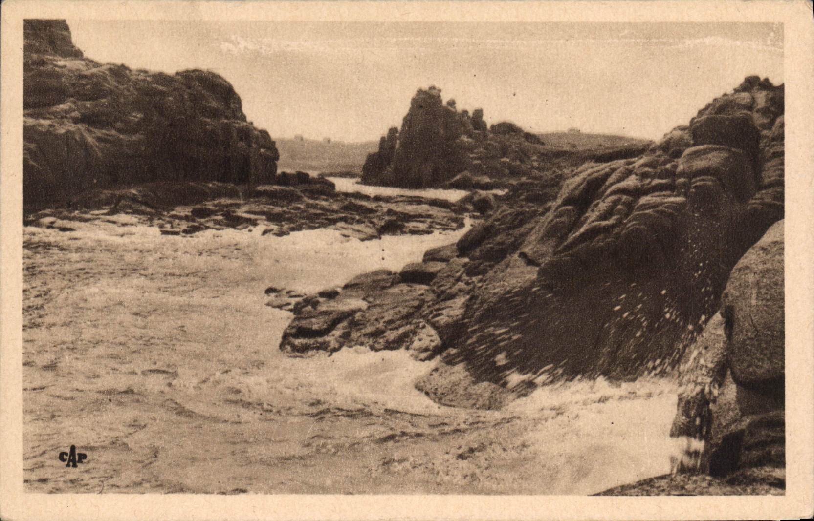 CPA Ploumanach Rochers a la pointe du Diable 
