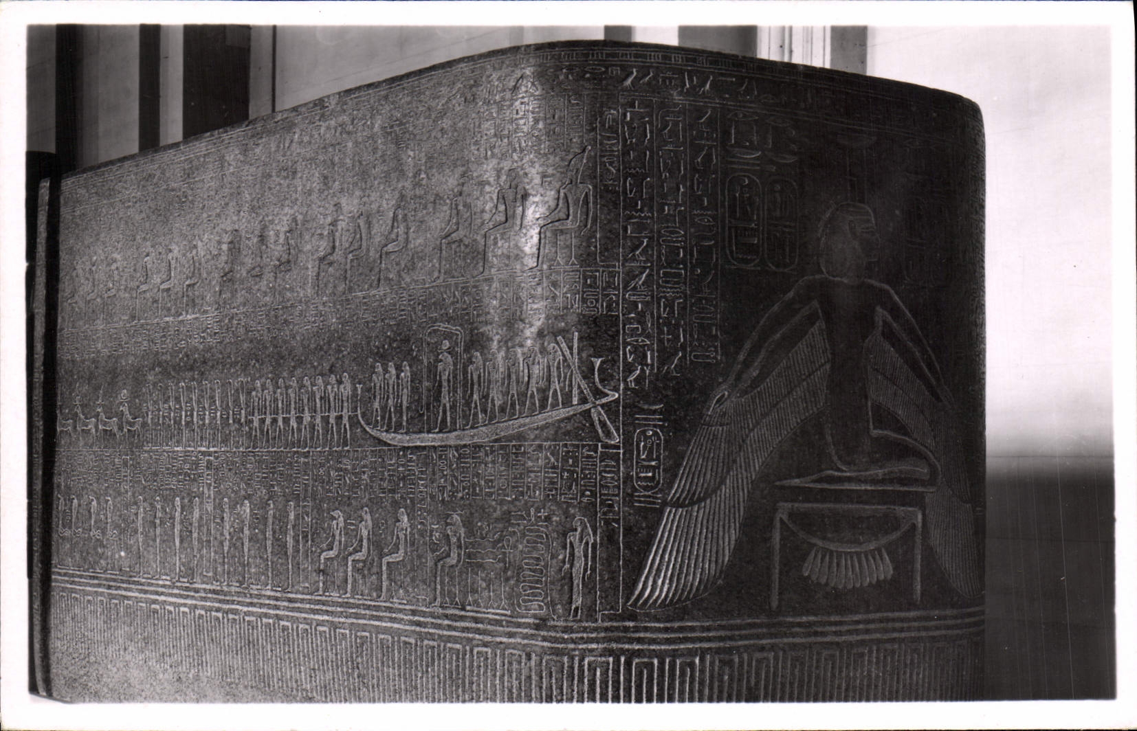 CPA Sarcophage de Ramses III Granit rose
