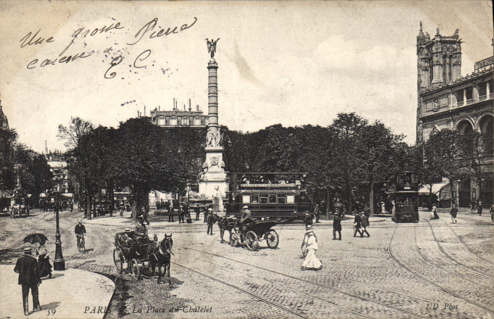 CPA Paris la Place du Chatelet 