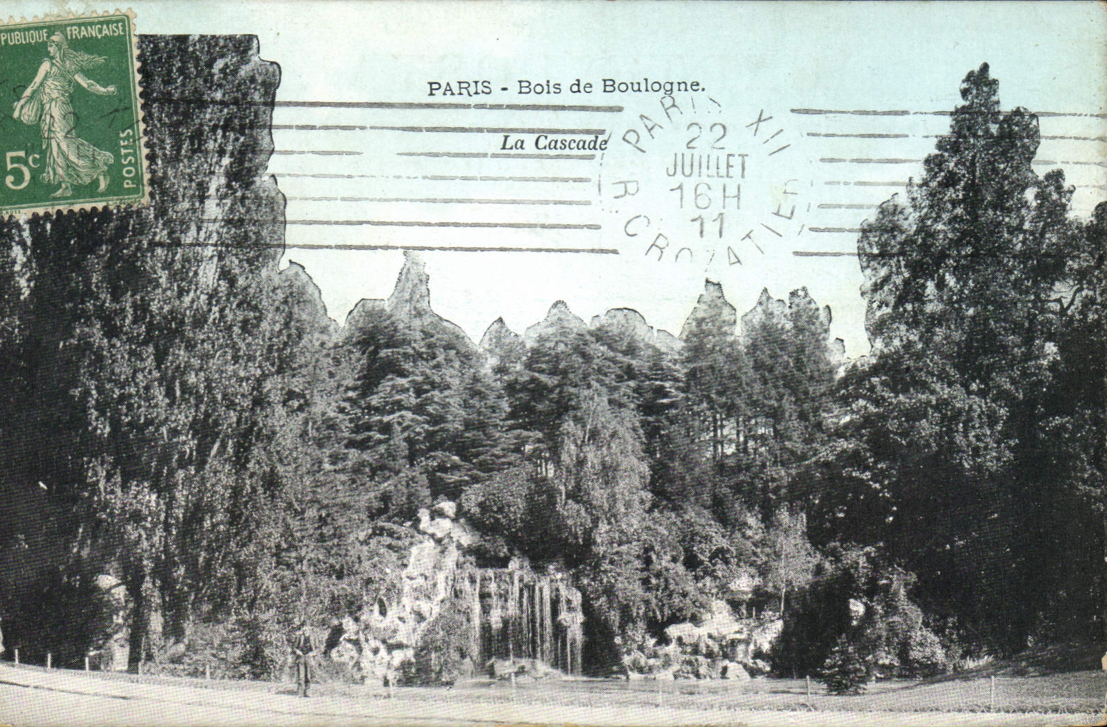 CPA Paris Bois de Boulogne La Cascade 