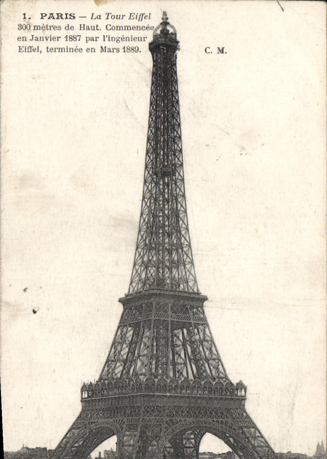 CPA Paris la Tour Eiffel