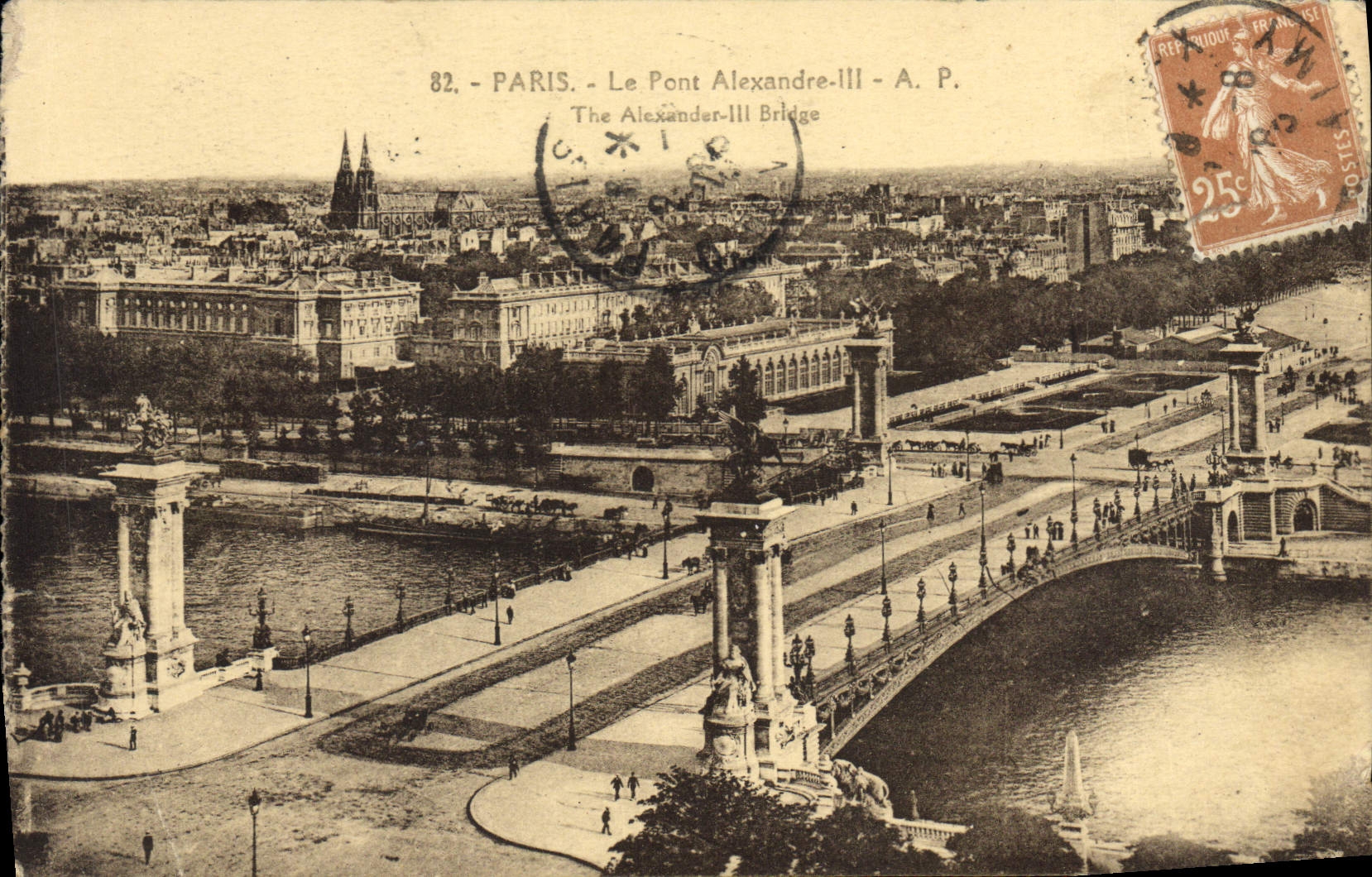CPA Paris Le Pont Alexandre III 