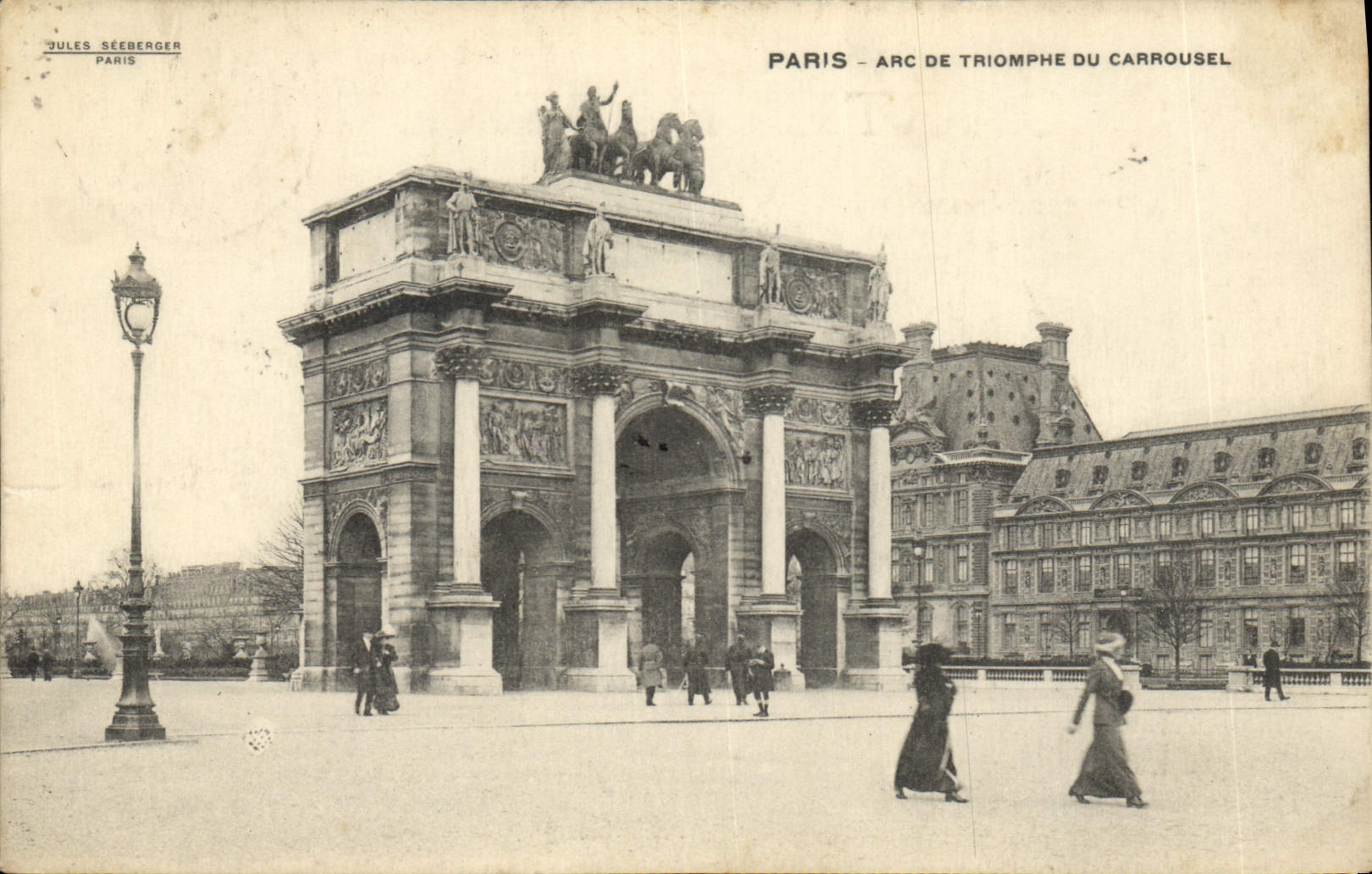 CPA Paris Arc de Triomphe du Carrousel