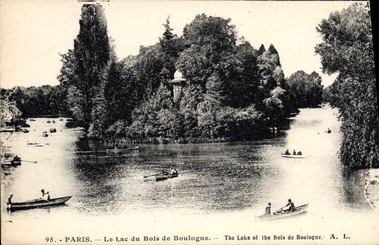 CPA Paris Le Lac du Bois de Boulogne 
